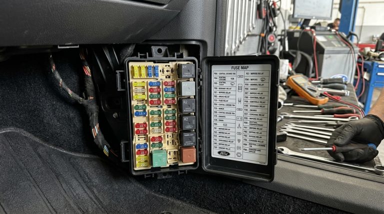 Ford Focus MK1 pojistky schéma: Popis pojistkové skříňky pod volantem a v motoru, relé a řešení závad 6 Ford Focus MK1 pojistky schéma: Popis pojistkové skříňky pod volantem a v motoru, relé a řešení závad