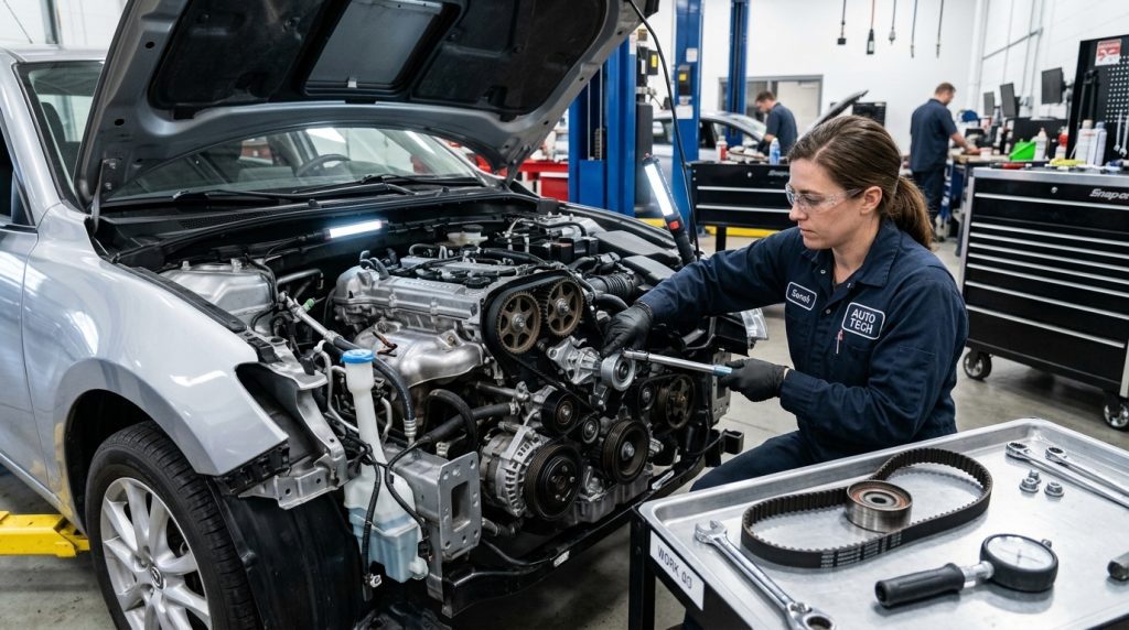 Interval výměny rozvodů Škoda Octavia: Kdy měnit řemen a řetěz u 1.6 TDI, 2.0 TDI, 1.4 TSI a 1.2 TSI 7 octavia rozvody 1