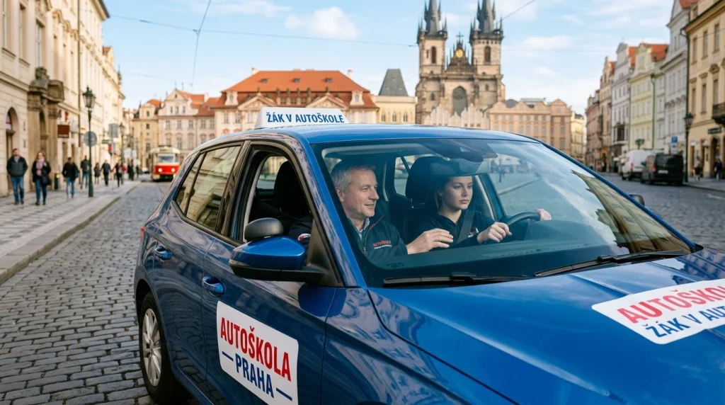 Závěrečná zkouška v autoškole na Černém Mostě: Trasy komisařů a jak zvládnout jízdy napoprvé 7 Vycvikove vozidlo autoskoly v ulicich Prahy 14 na Cernem Moste